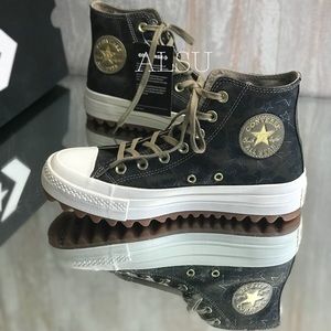 Converse Ctas Lift Ripple Canvas Khaki W AUTHENTIC